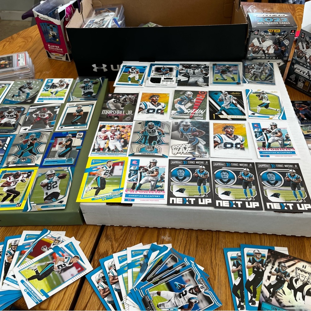 Carolina Panthers Football Card Lot